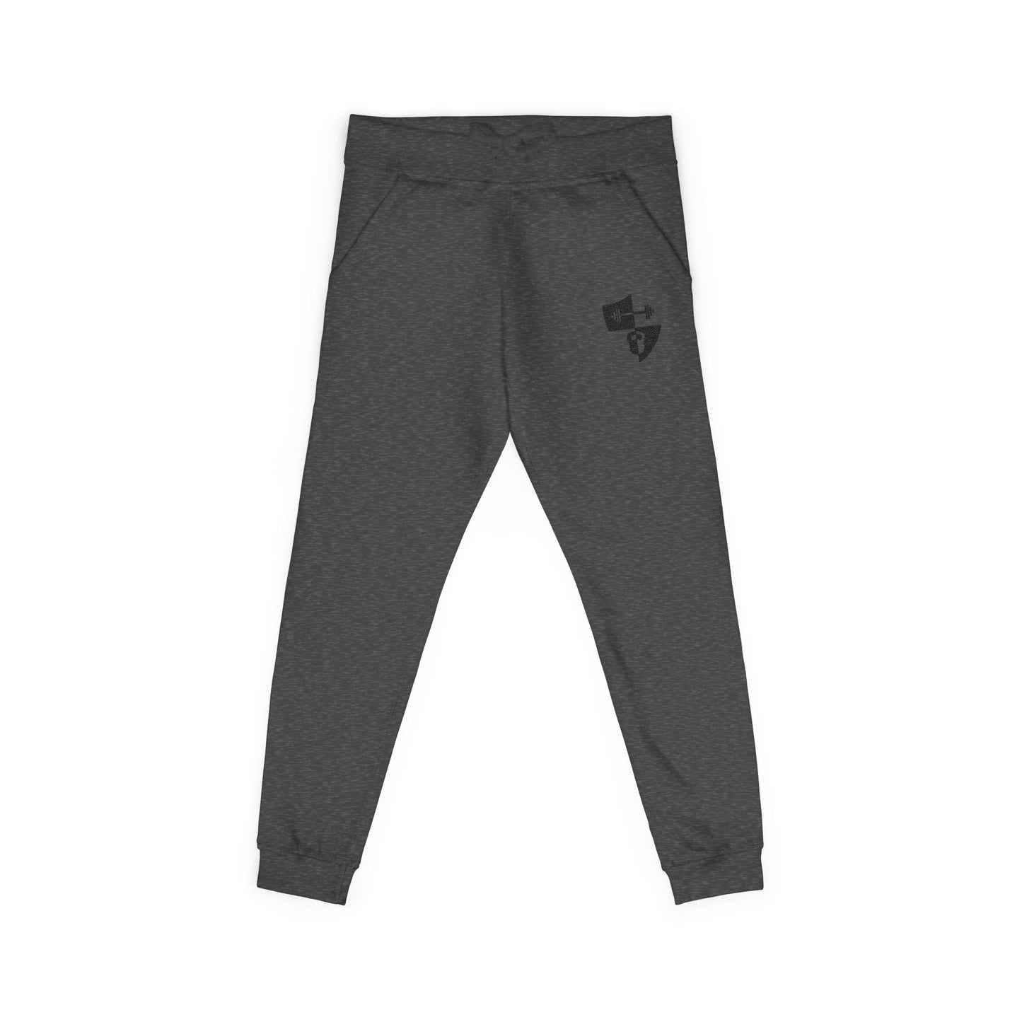 Embroidered Shield Fleece Sweatpants — Cozy Casual Loungewear