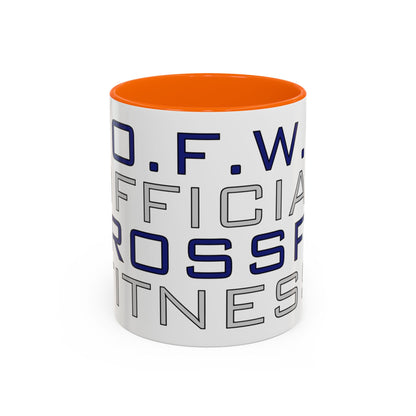CrossFit Official Fitness Accent Coffee Mug – D.F.W. Gym Motivational Coffee Cup (11/15oz)