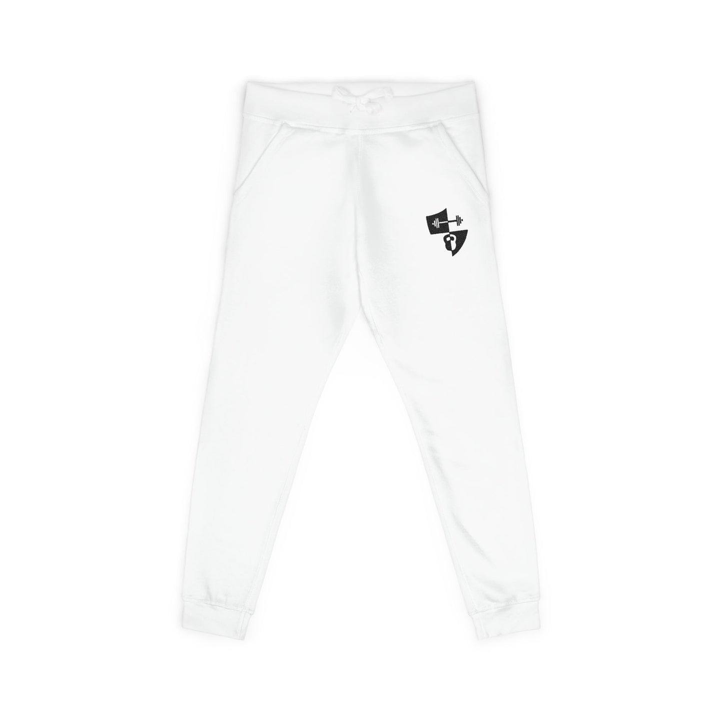 Embroidered Shield Fleece Sweatpants — Cozy Casual Loungewear