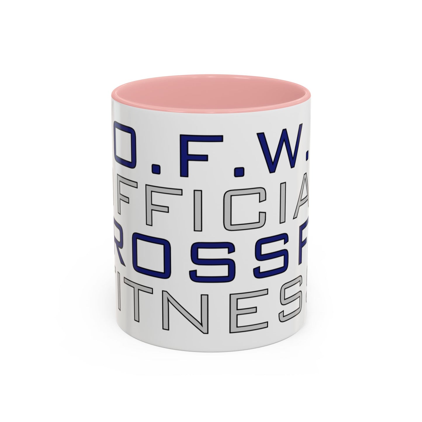 CrossFit Official Fitness Accent Coffee Mug – D.F.W. Gym Motivational Coffee Cup (11/15oz)