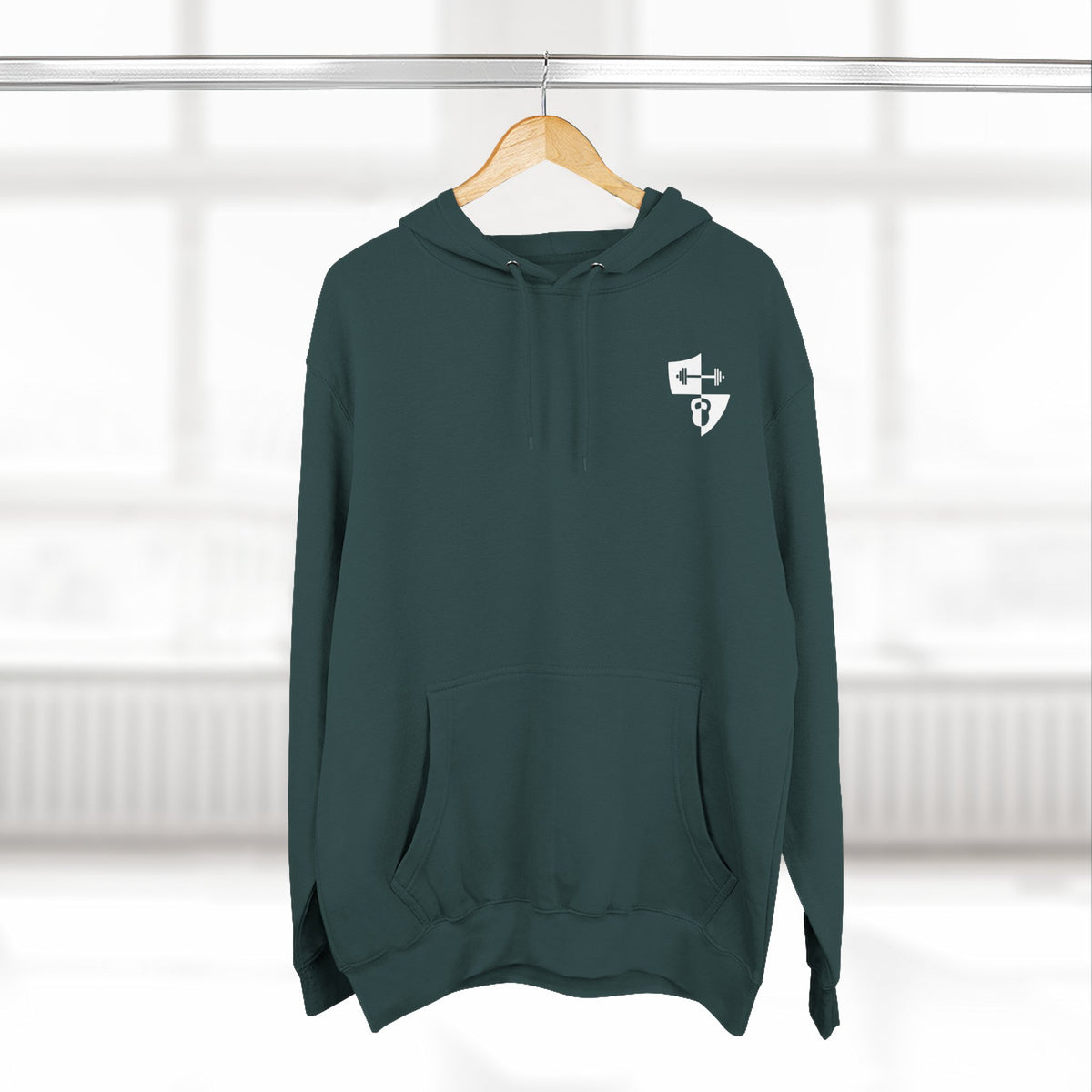 Anniversary Hoodie — Small Chest Logo Fleece Pullover