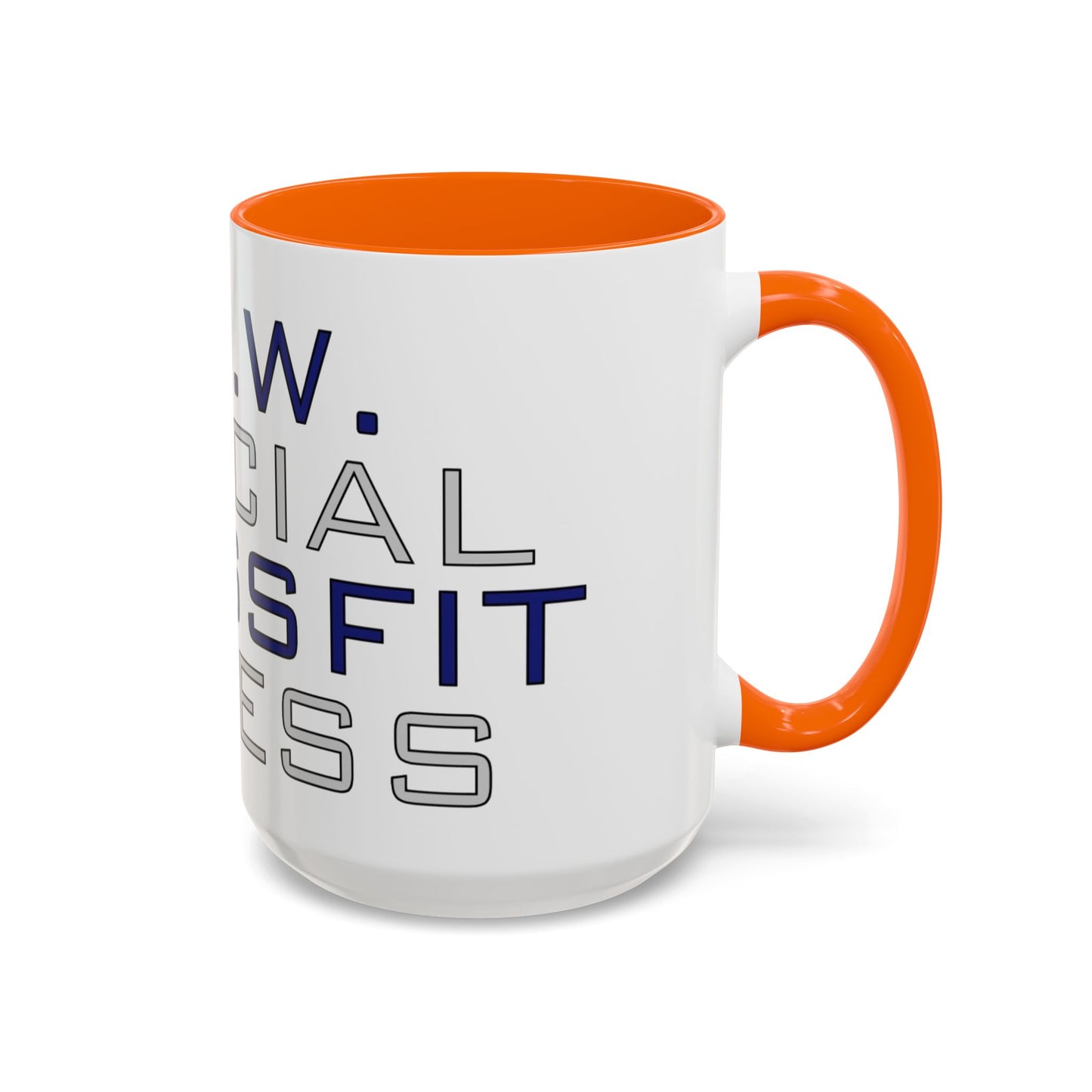 CrossFit Official Fitness Accent Coffee Mug – D.F.W. Gym Motivational Coffee Cup (11/15oz)