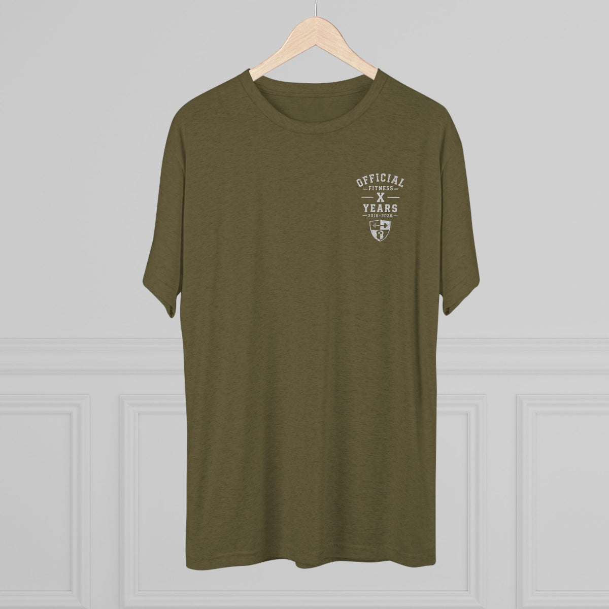 Crew Tee - 'Official' Ten Year Anniversary Vintage Shield Logo Chest Pocket T-Shirt