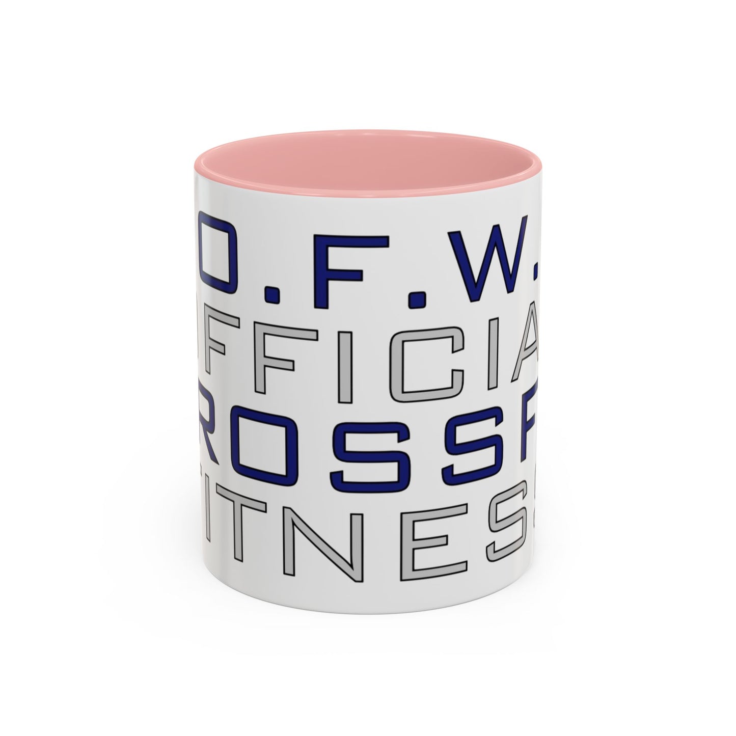 CrossFit Official Fitness Accent Coffee Mug – D.F.W. Gym Motivational Coffee Cup (11/15oz)