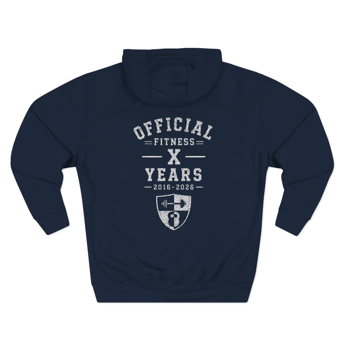 Anniversary Hoodie — Small Chest Logo Fleece Pullover