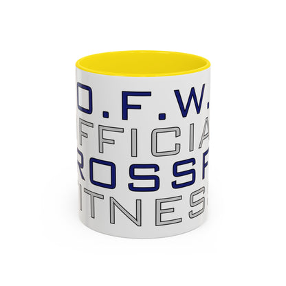 CrossFit Official Fitness Accent Coffee Mug – D.F.W. Gym Motivational Coffee Cup (11/15oz)