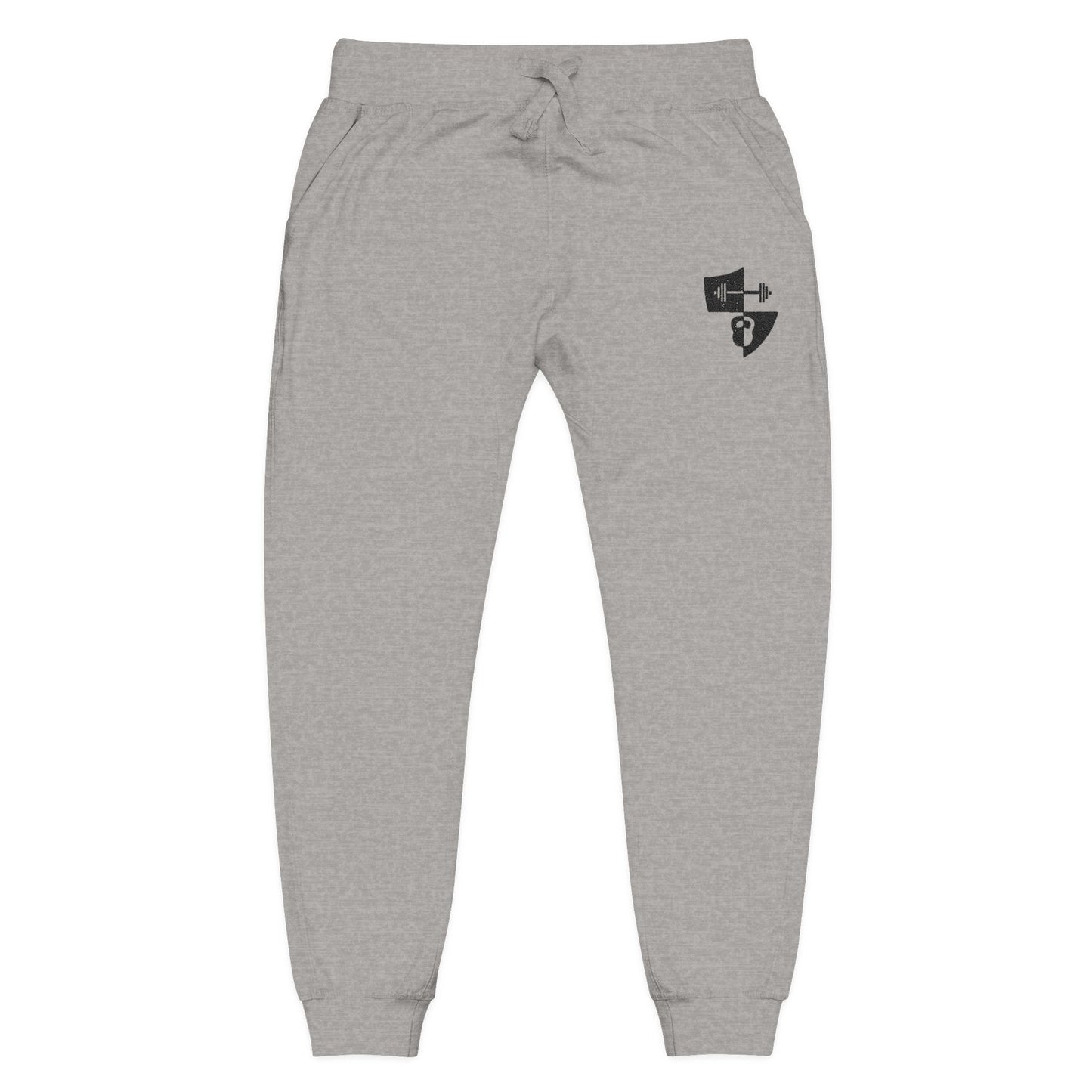 Embroidered Shield Fleece Sweatpants — Cozy Casual Loungewear