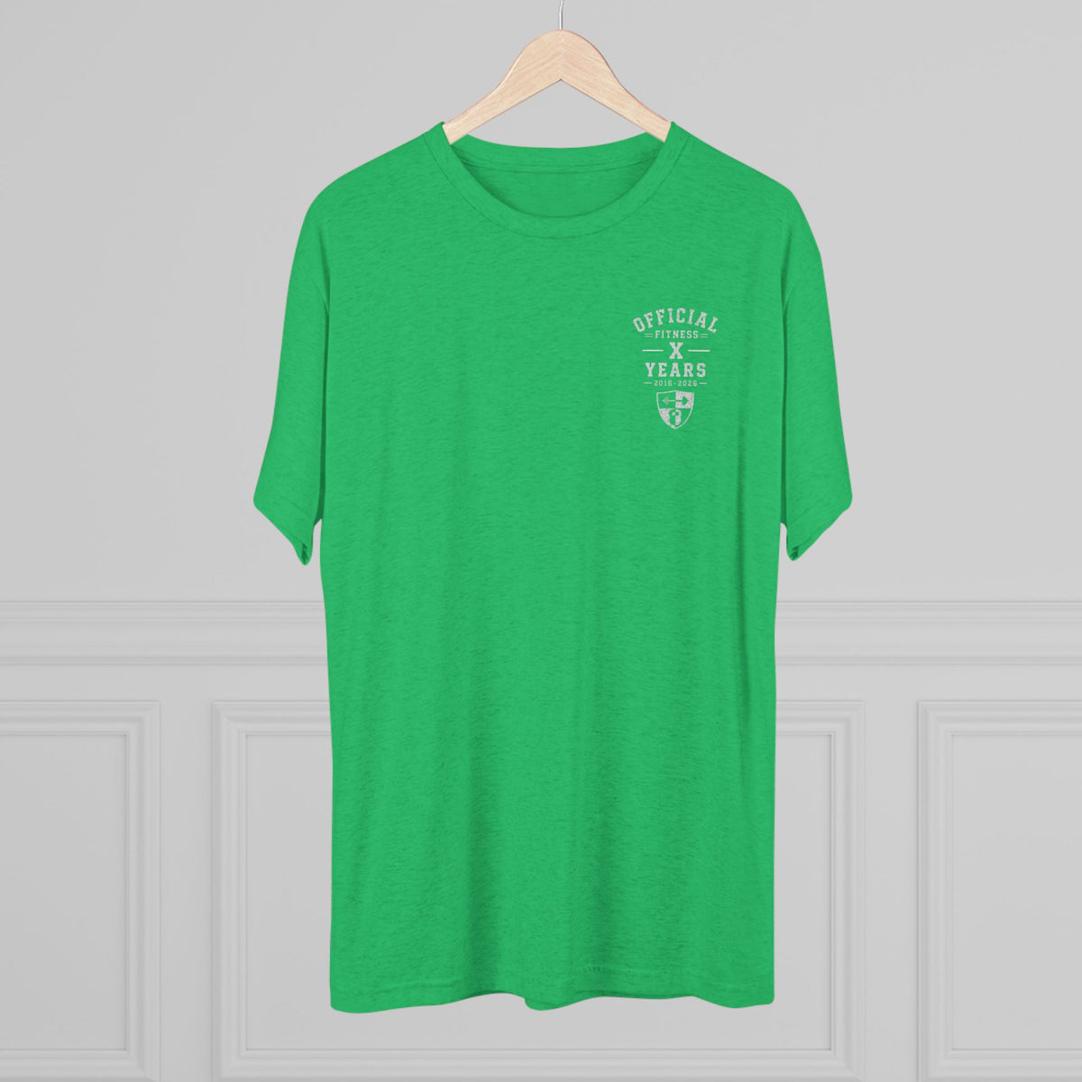 Crew Tee - 'Official' Ten Year Anniversary Vintage Shield Logo Chest Pocket T-Shirt