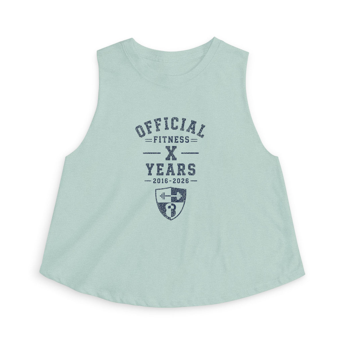 Official Fitness X Years Women's Crop Top – Anniversary Workout Tank