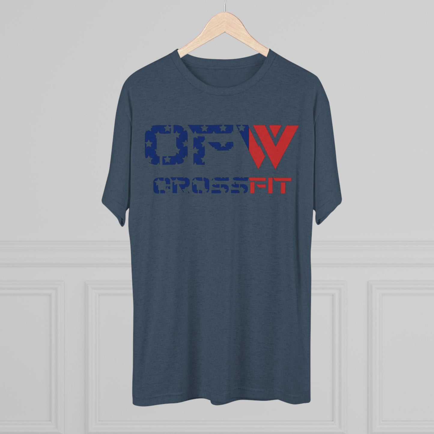 OFW CrossFit Patriotic Tee — American Flag Workout Shirt