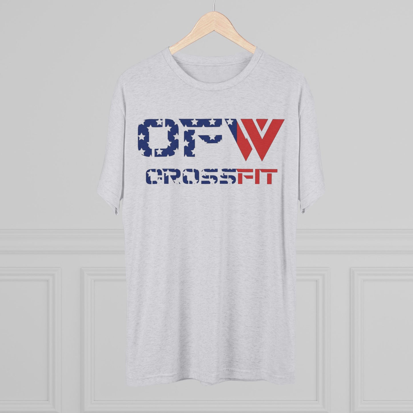 OFW CrossFit Patriotic Tee — American Flag Workout Shirt