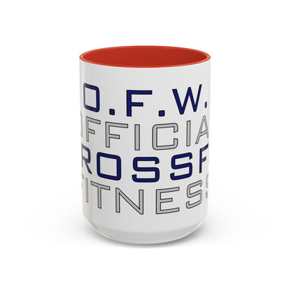 CrossFit Official Fitness Accent Coffee Mug – D.F.W. Gym Motivational Coffee Cup (11/15oz)