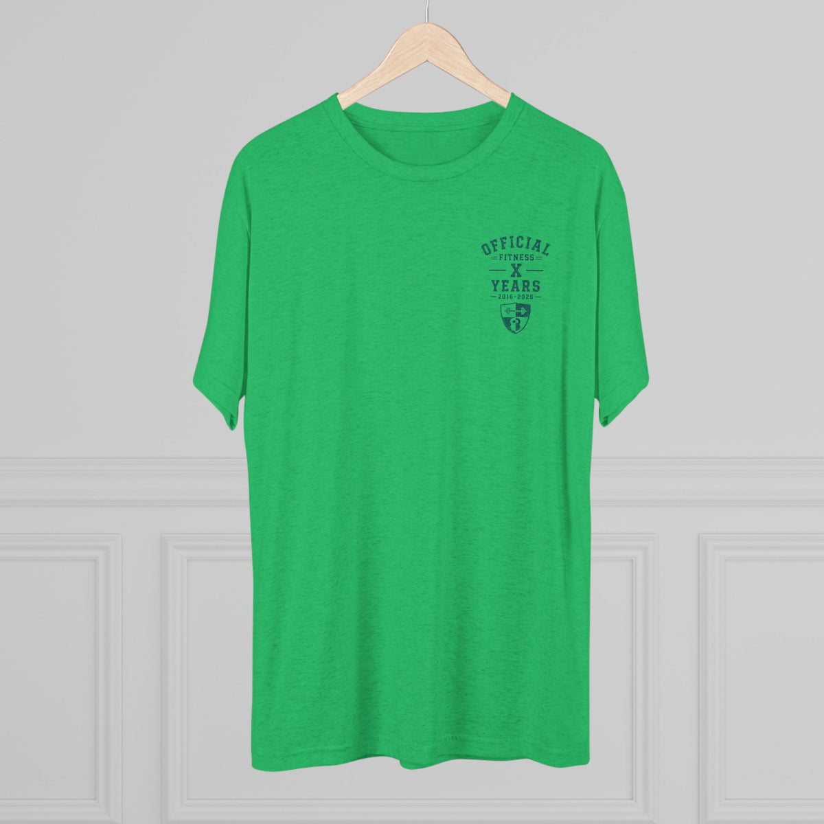 Crew Tee — 'Official' Ten Year Anniversary Vintage Shield Logo Chest Pocket T‑Shirt