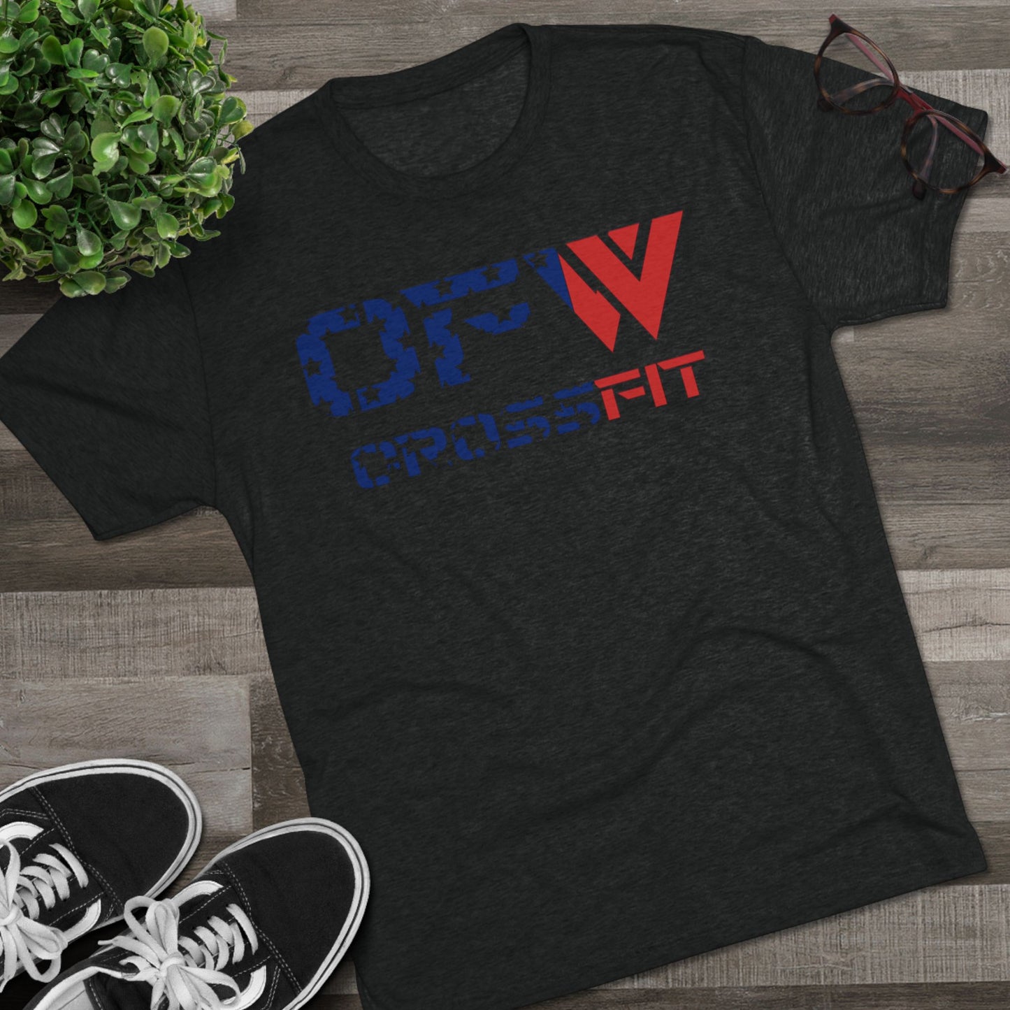 OFW CrossFit Patriotic Tee — American Flag Workout Shirt