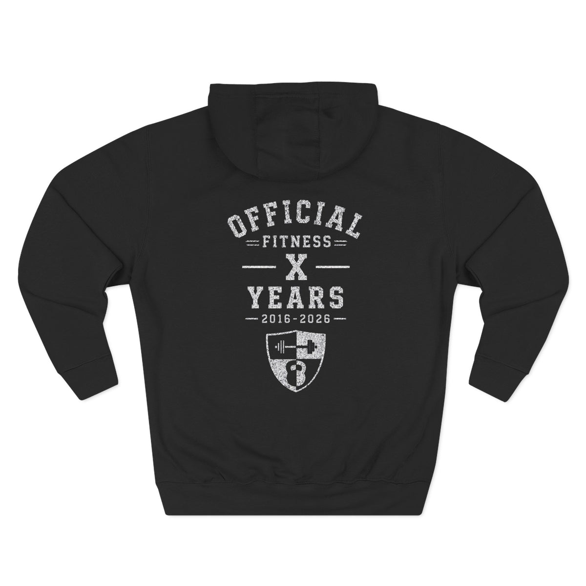 Anniversary Hoodie — Small Chest Logo Fleece Pullover