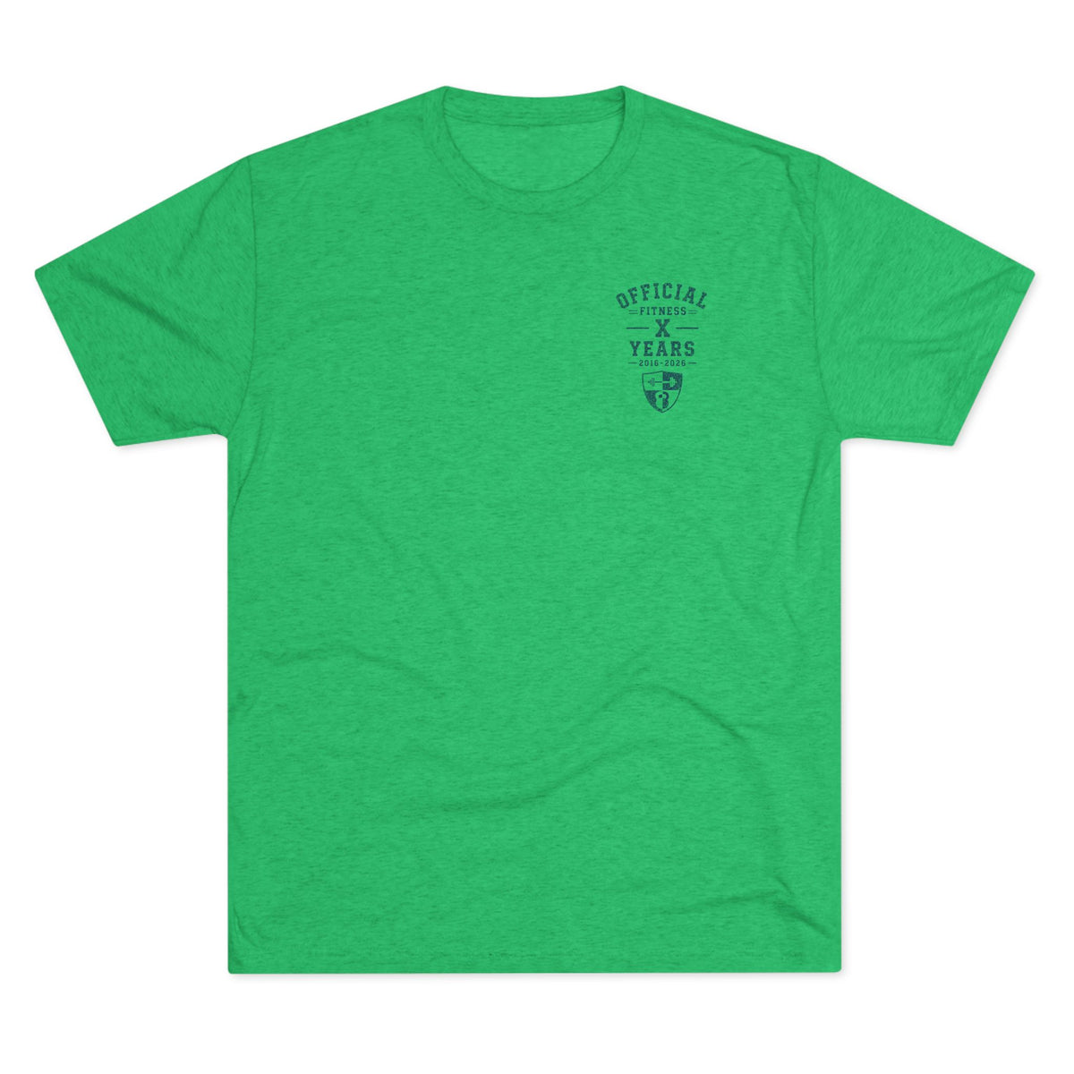 Crew Tee — 'Official' Ten Year Anniversary Vintage Shield Logo Chest Pocket T‑Shirt