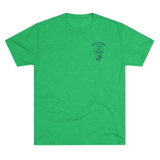 Crew Tee — 'Official' Ten Year Anniversary Vintage Shield Logo Chest Pocket T‑Shirt