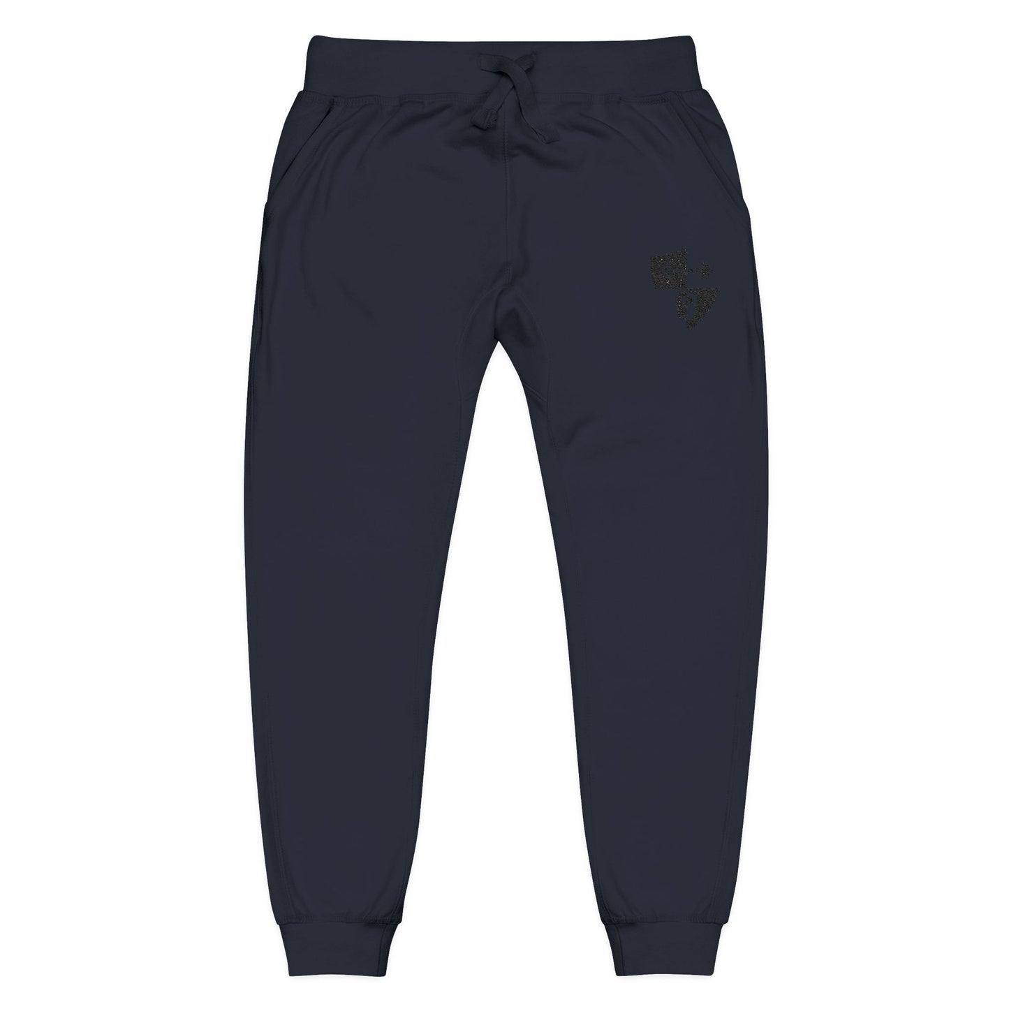 Embroidered Shield Fleece Sweatpants — Cozy Casual Loungewear