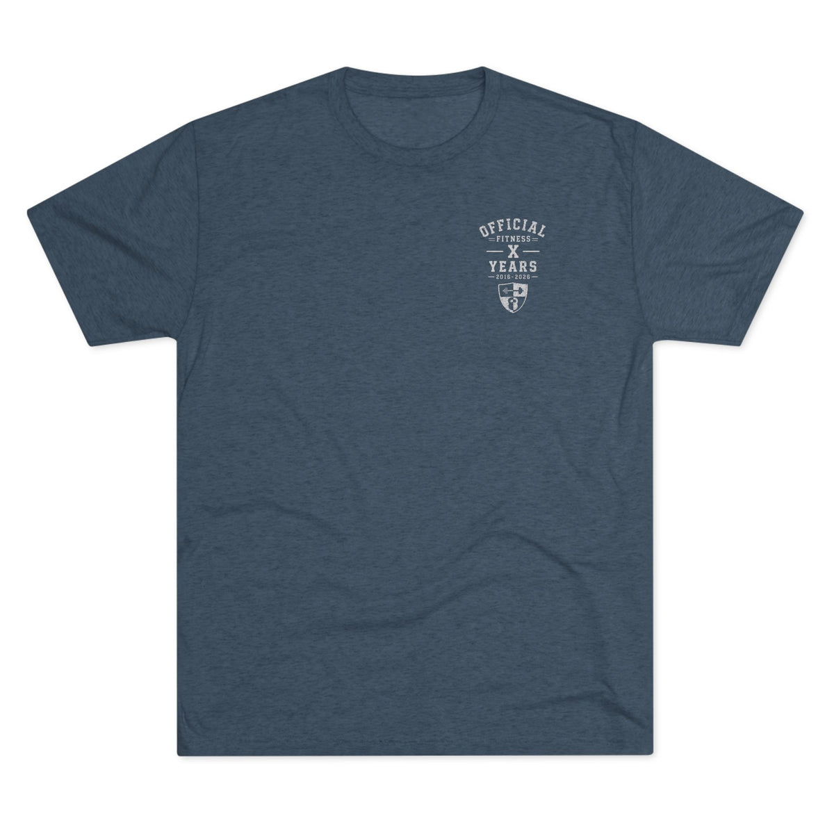 Crew Tee - 'Official' Ten Year Anniversary Vintage Shield Logo Chest Pocket T-Shirt