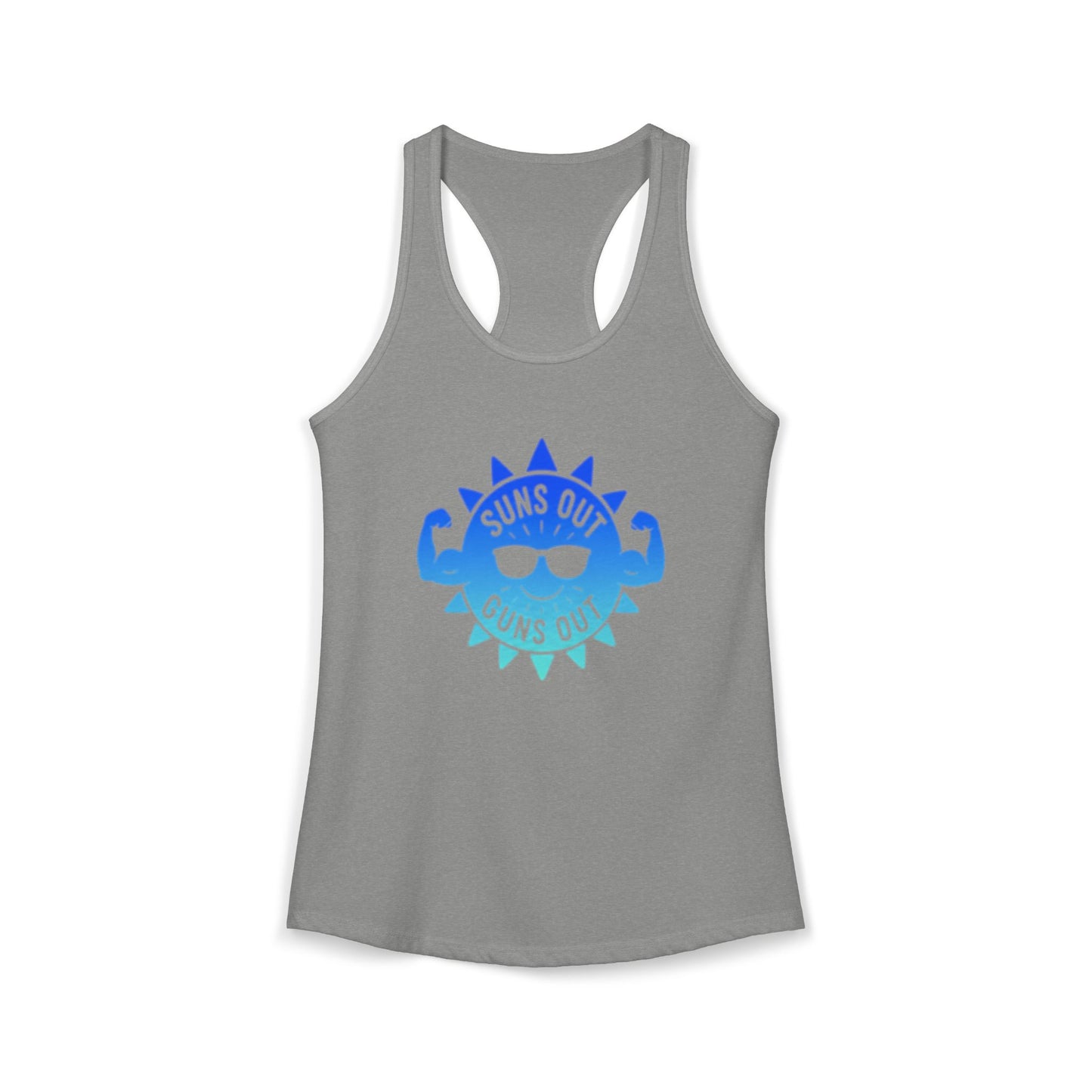 Suns Out Guns Out - Women's Ideal Racerback Tank
