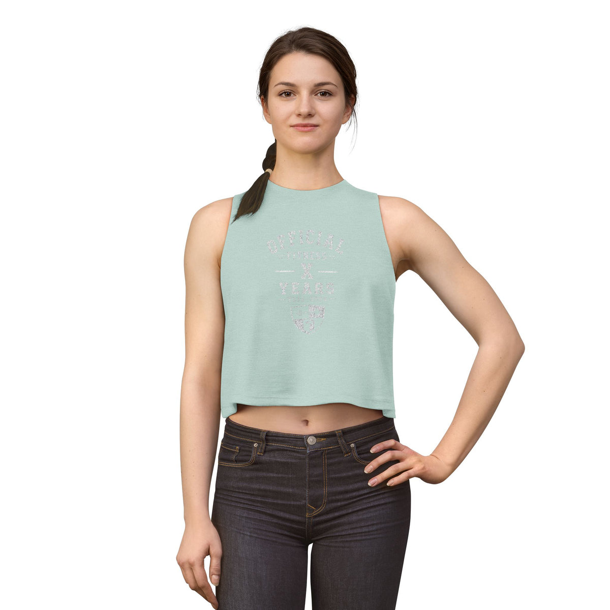 Official Fitness X Years Women's Crop Top — Vintage Athletic Champion Tank