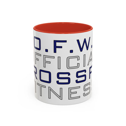 CrossFit Official Fitness Accent Coffee Mug – D.F.W. Gym Motivational Coffee Cup (11/15oz)