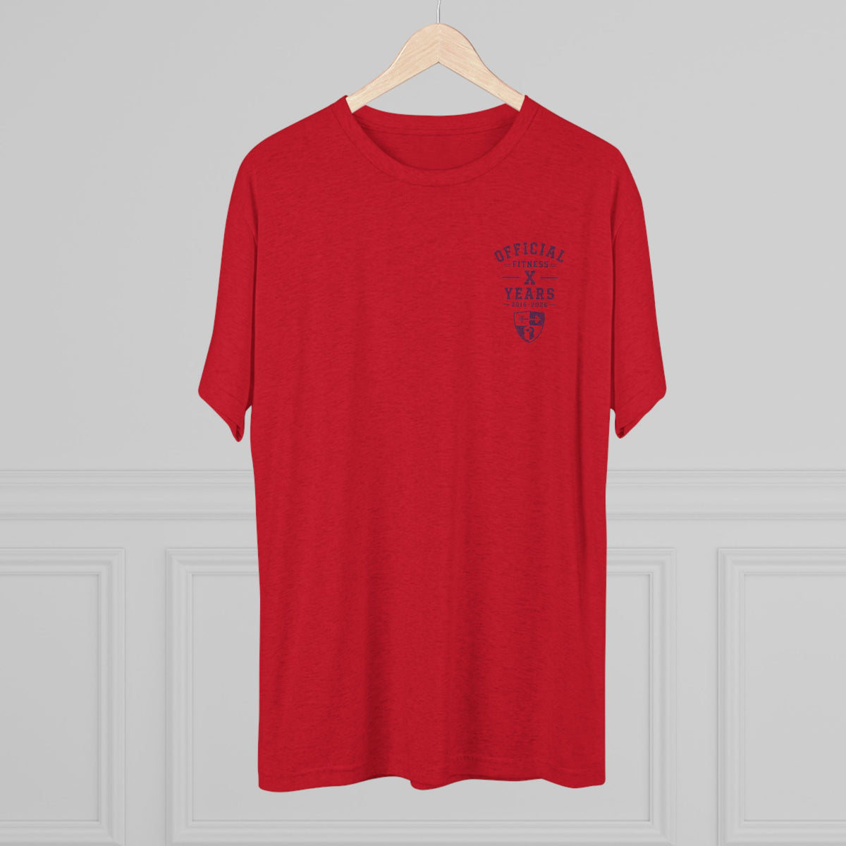 Crew Tee — 'Official' Ten Year Anniversary Vintage Shield Logo Chest Pocket T‑Shirt