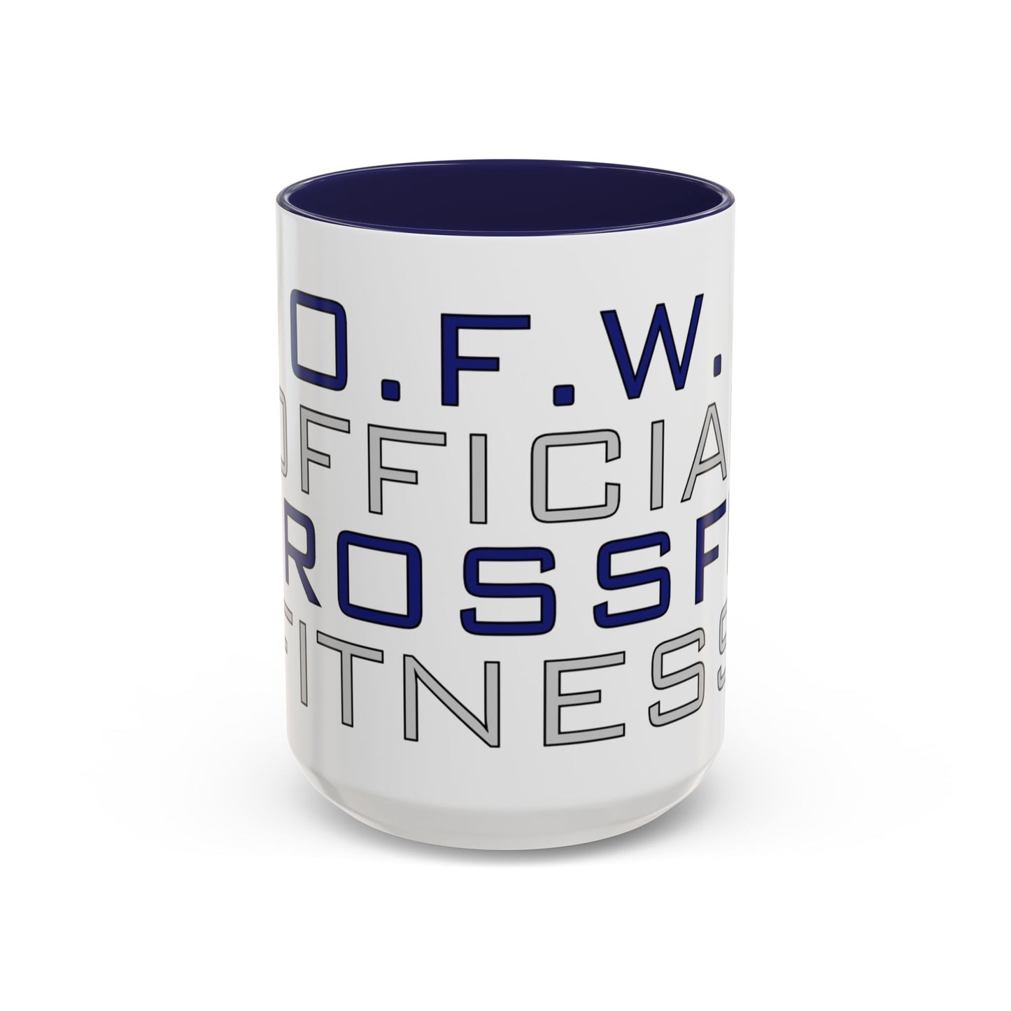 CrossFit Official Fitness Accent Coffee Mug – D.F.W. Gym Motivational Coffee Cup (11/15oz)