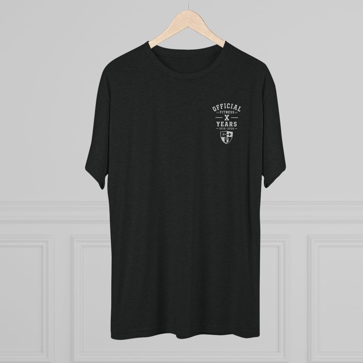 Crew Tee - 'Official' Ten Year Anniversary Vintage Shield Logo Chest Pocket T-Shirt
