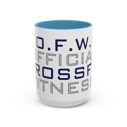 CrossFit Official Fitness Accent Coffee Mug – D.F.W. Gym Motivational Coffee Cup (11/15oz)