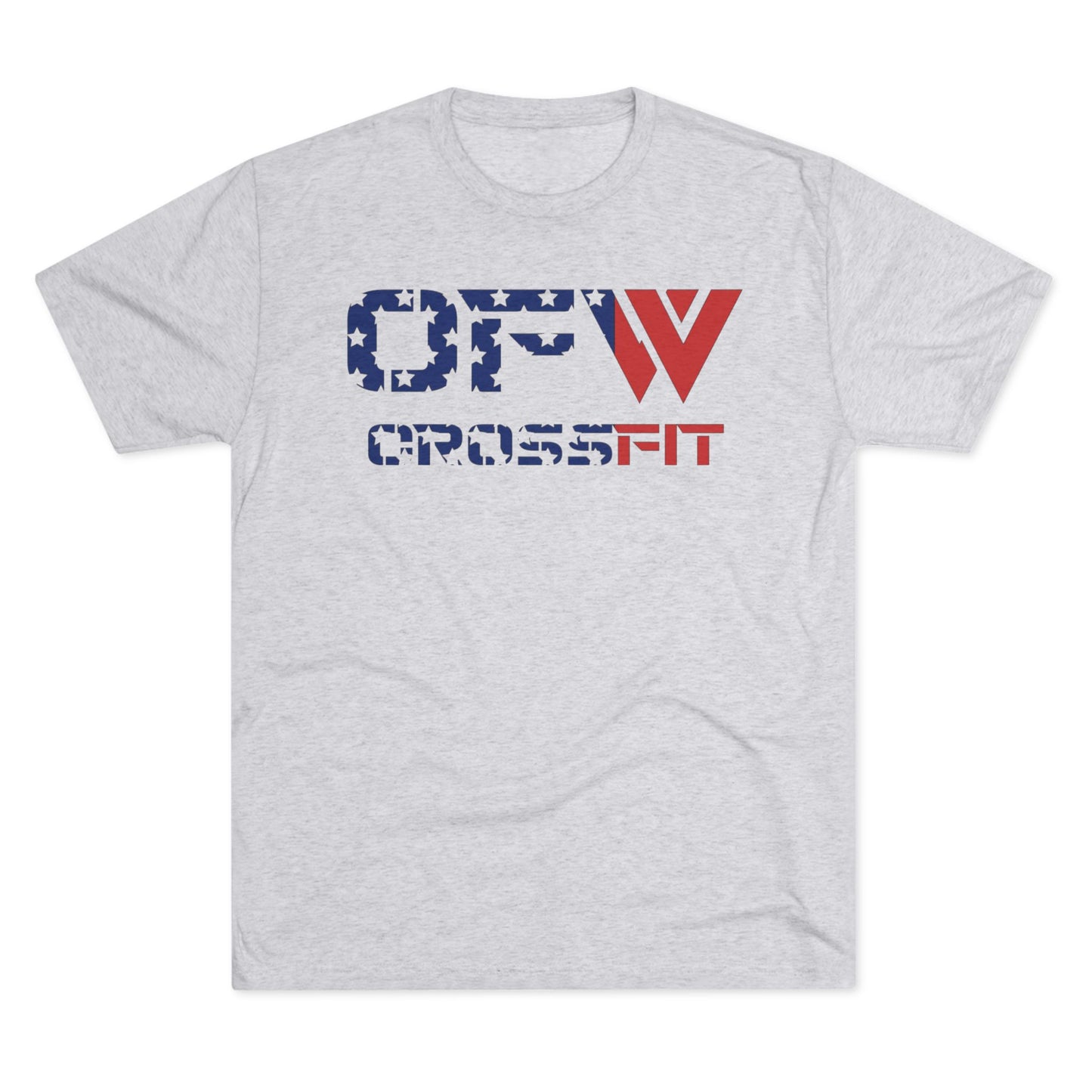 OFW CrossFit Patriotic Tee — American Flag Workout Shirt