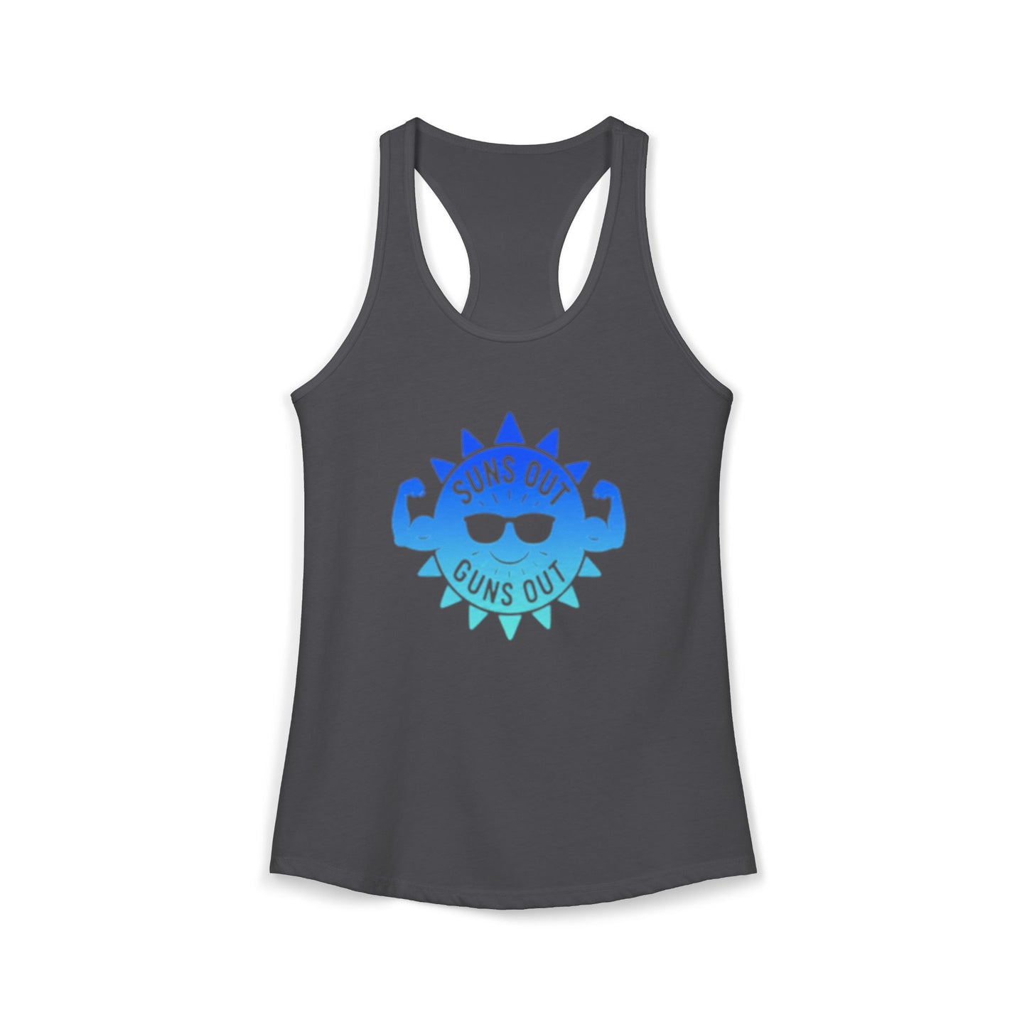 Suns Out Guns Out - Women's Ideal Racerback Tank