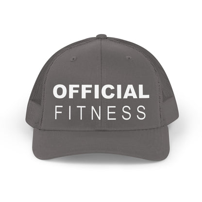 Trucker Hat — “Official Fitness” Retro Mesh Cap