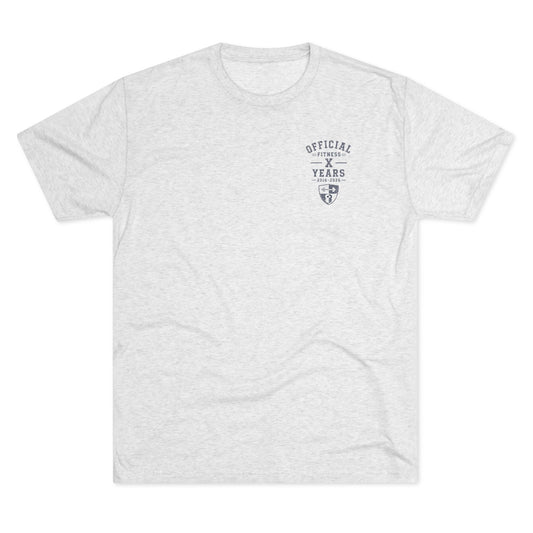 Crew Tee — 'Official' Ten Year Anniversary Vintage Shield Logo Chest Pocket T‑Shirt