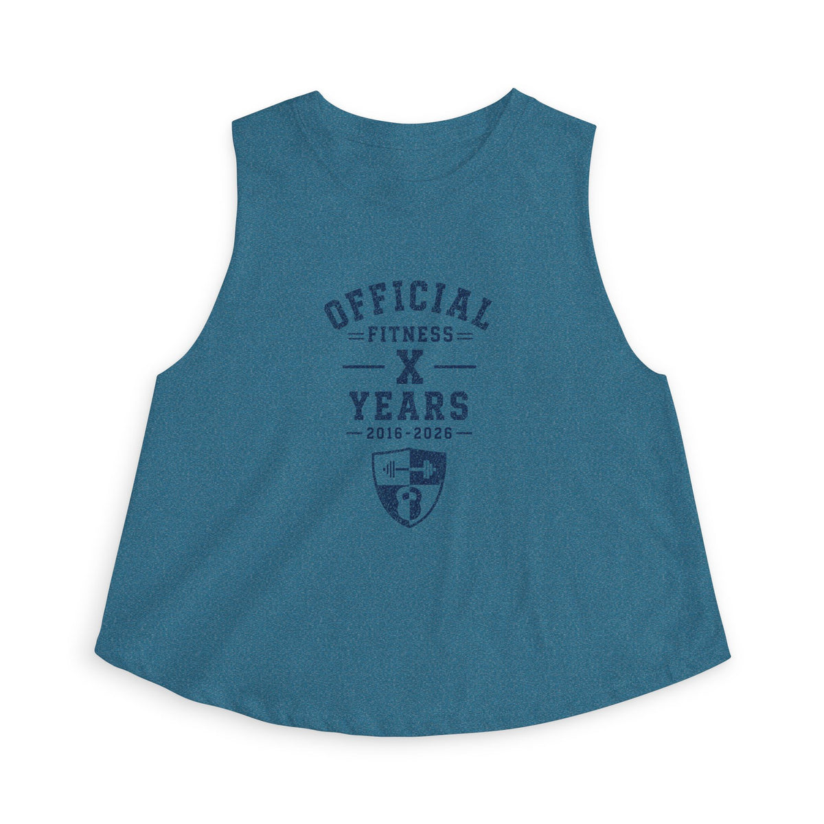 Official Fitness X Years Women's Crop Top – Anniversary Workout Tank
