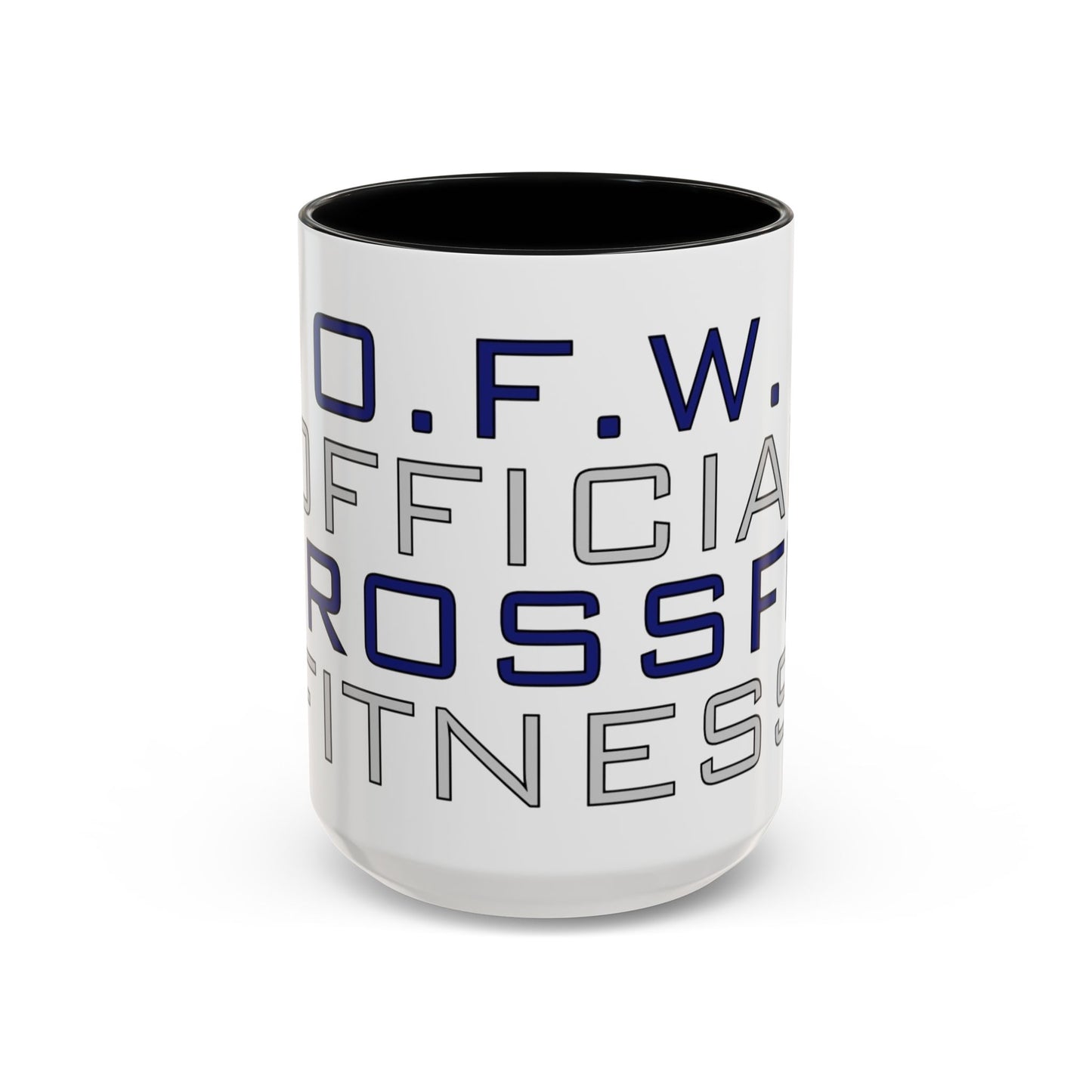 CrossFit Official Fitness Accent Coffee Mug – D.F.W. Gym Motivational Coffee Cup (11/15oz)