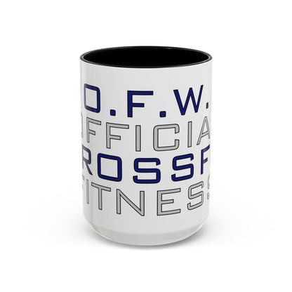 CrossFit Official Fitness Accent Coffee Mug – D.F.W. Gym Motivational Coffee Cup (11/15oz)