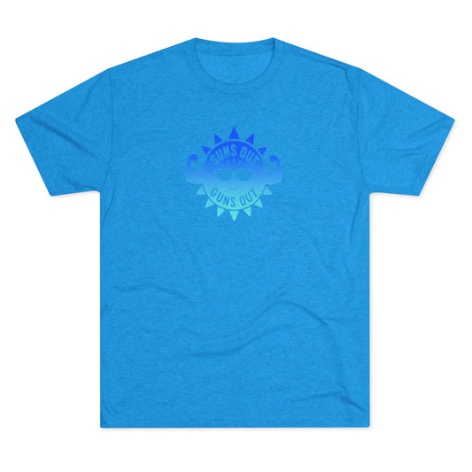 Suns Out Guns Out Tee — Retro Gradient Graphic