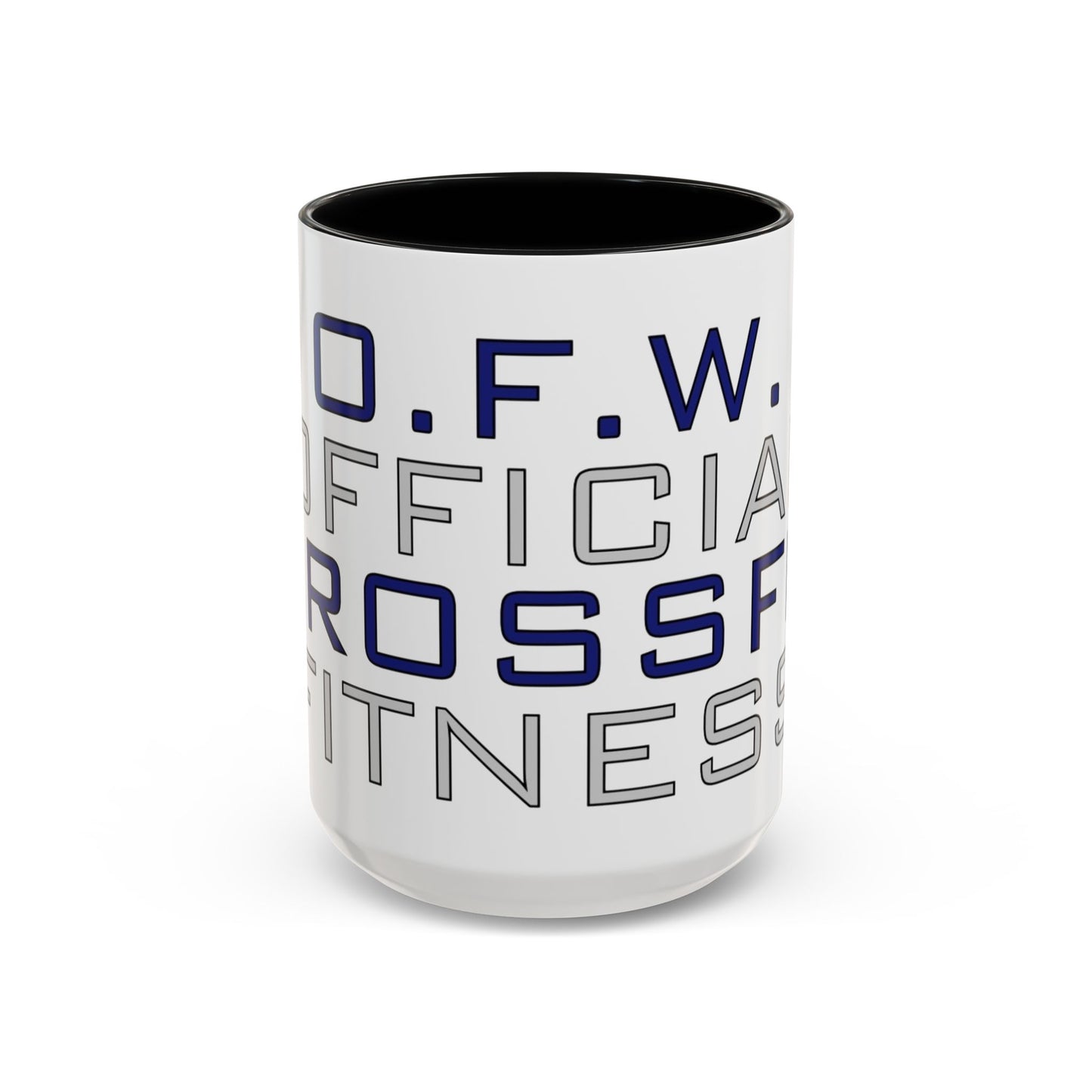 CrossFit Official Fitness Accent Coffee Mug – D.F.W. Gym Motivational Coffee Cup (11/15oz)