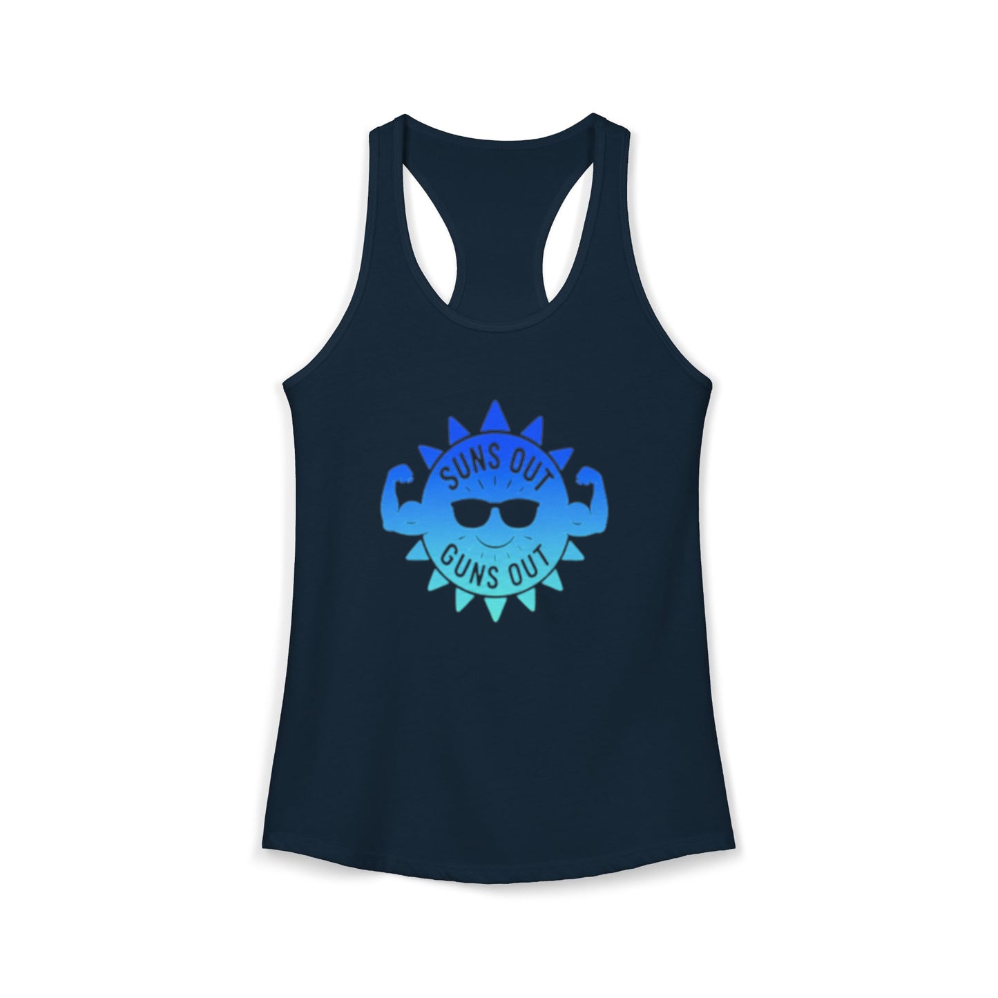 Suns Out Guns Out - Women's Ideal Racerback Tank