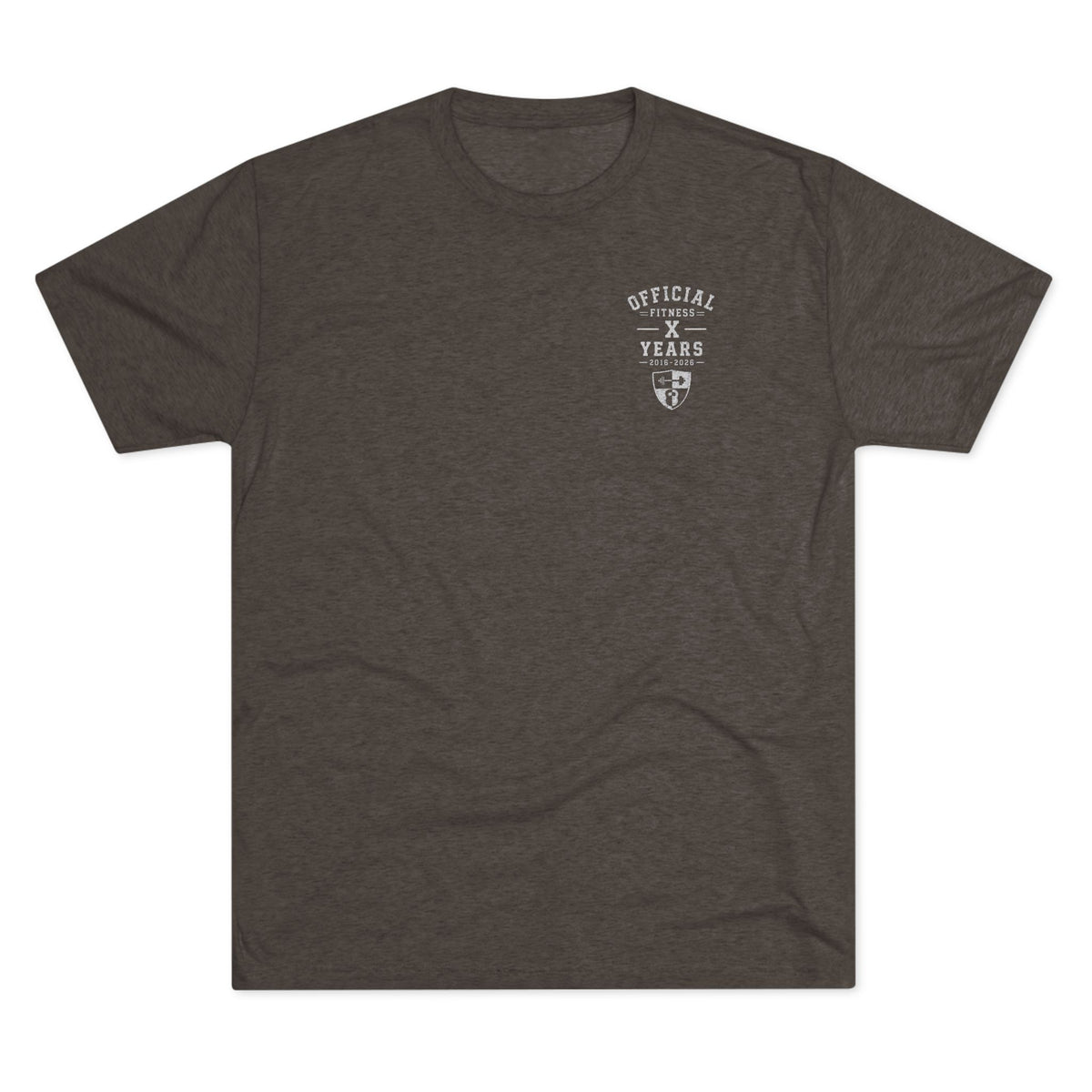 Crew Tee - 'Official' Ten Year Anniversary Vintage Shield Logo Chest Pocket T-Shirt