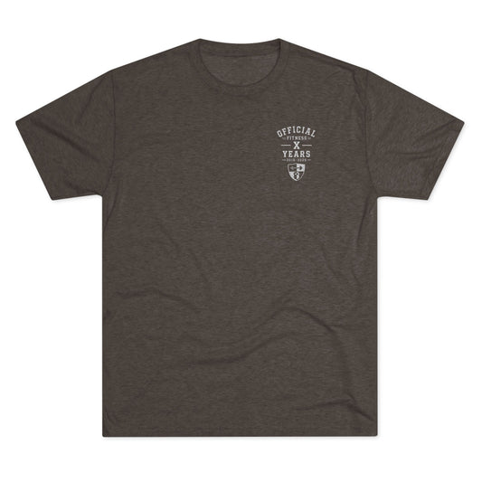 Crew Tee - 'Official' Ten Year Anniversary Vintage Shield Logo Chest Pocket T-Shirt