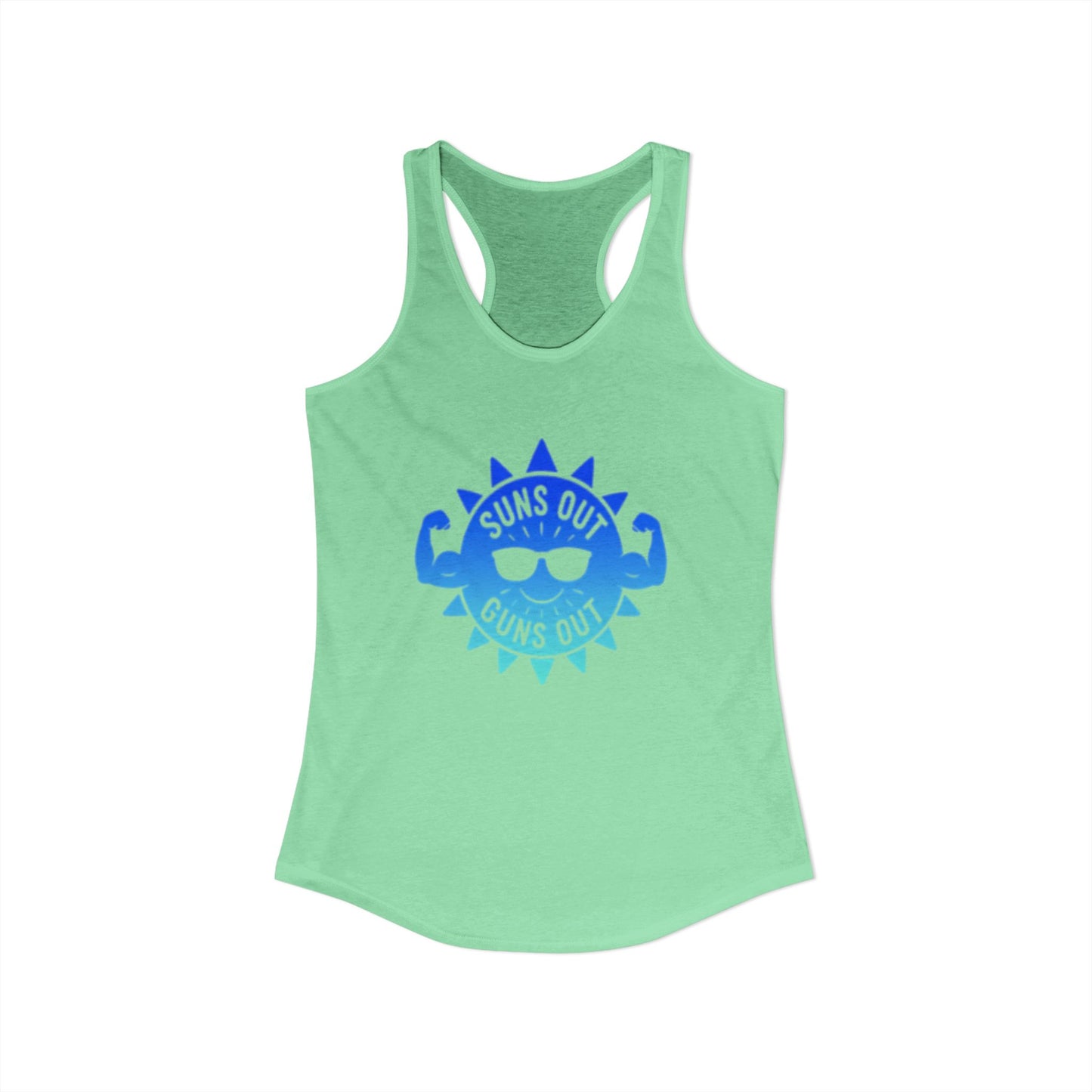 Suns Out Guns Out - Women's Ideal Racerback Tank