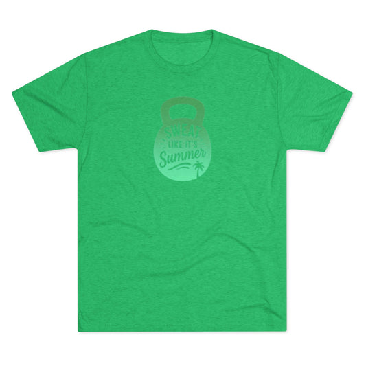Sweat Like It's Summer Tee — Retro Gradient Graphic
