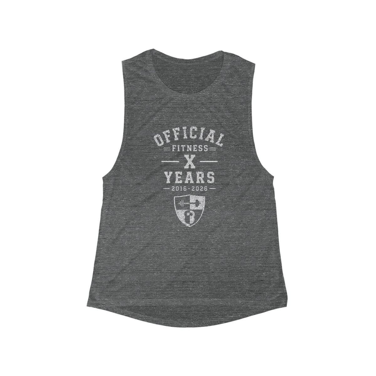 Official Fitness Years Women’s Muscle Tank — Custom Anniversary Workout Top
