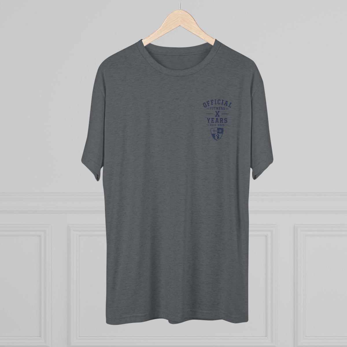 Crew Tee — 'Official' Ten Year Anniversary Vintage Shield Logo Chest Pocket T‑Shirt