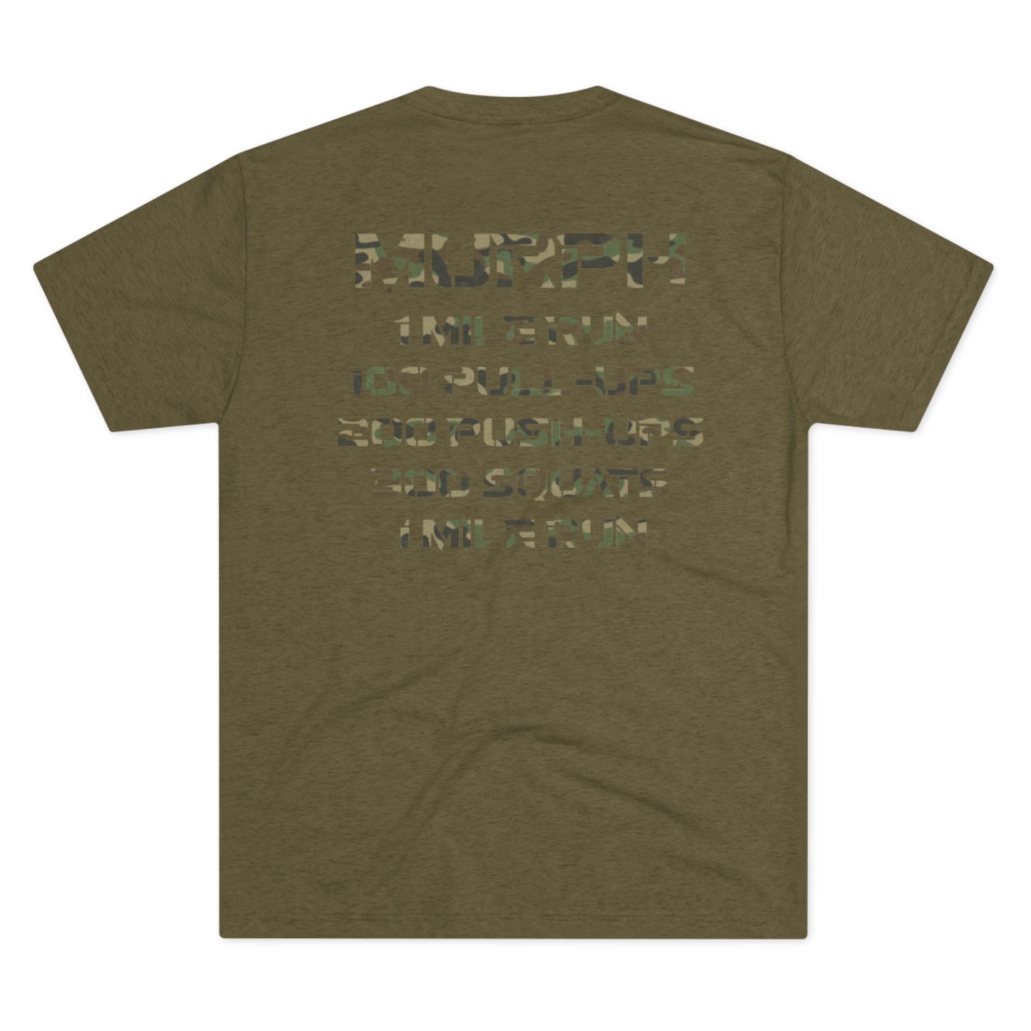 MURPH Tee — “Official Fitness” Front & MURPH Workout Back (Murph WOD CrossFit Tribute)