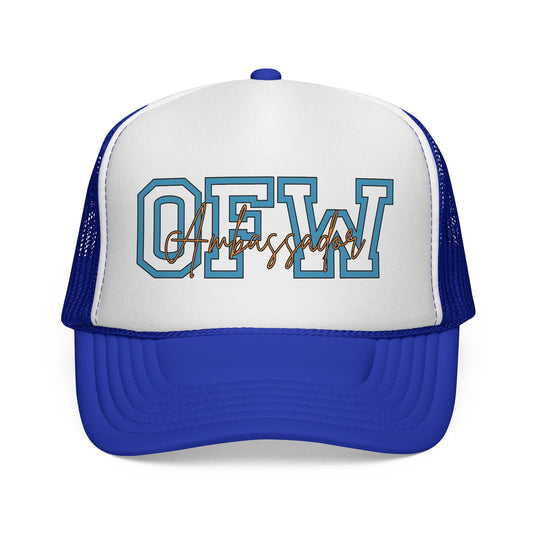 OFW Ambassador Trucker Cap — Vintage Varsity Style Mesh Hat