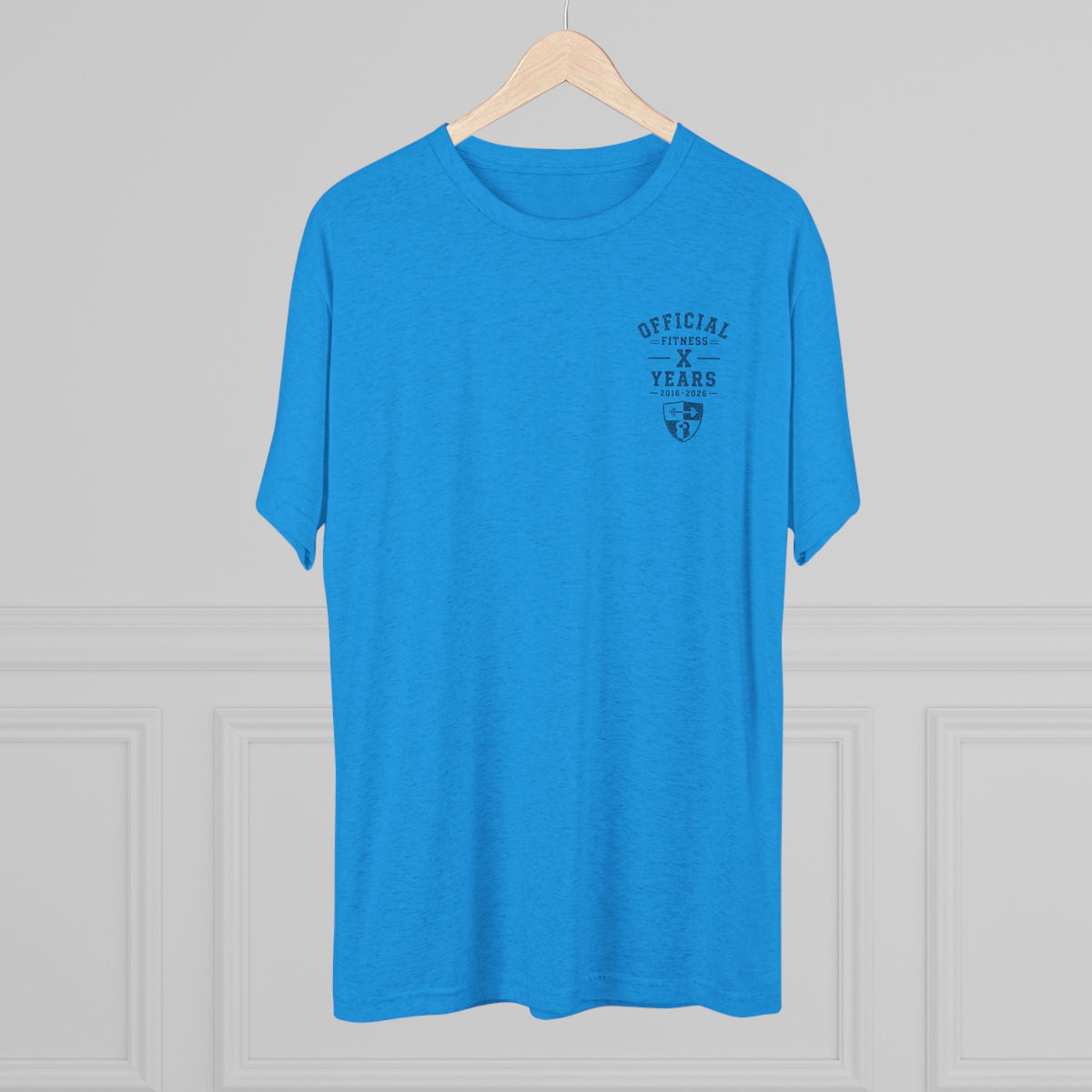 Crew Tee — 'Official' Ten Year Anniversary Vintage Shield Logo Chest Pocket T‑Shirt