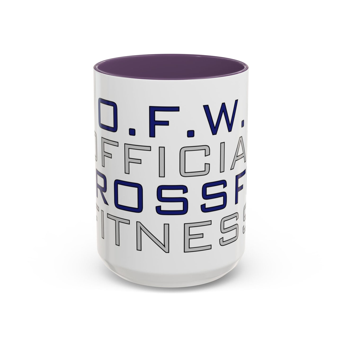 CrossFit Official Fitness Accent Coffee Mug – D.F.W. Gym Motivational Coffee Cup (11/15oz)